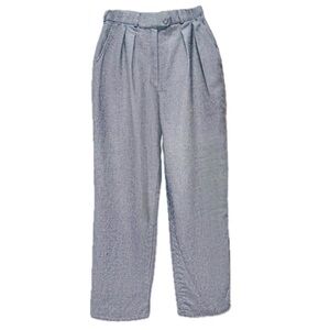 👖🏢 JACOBSON’S Vintage 70s High-Waist Pleated Merino Wool Trousers | Gray Sz 16